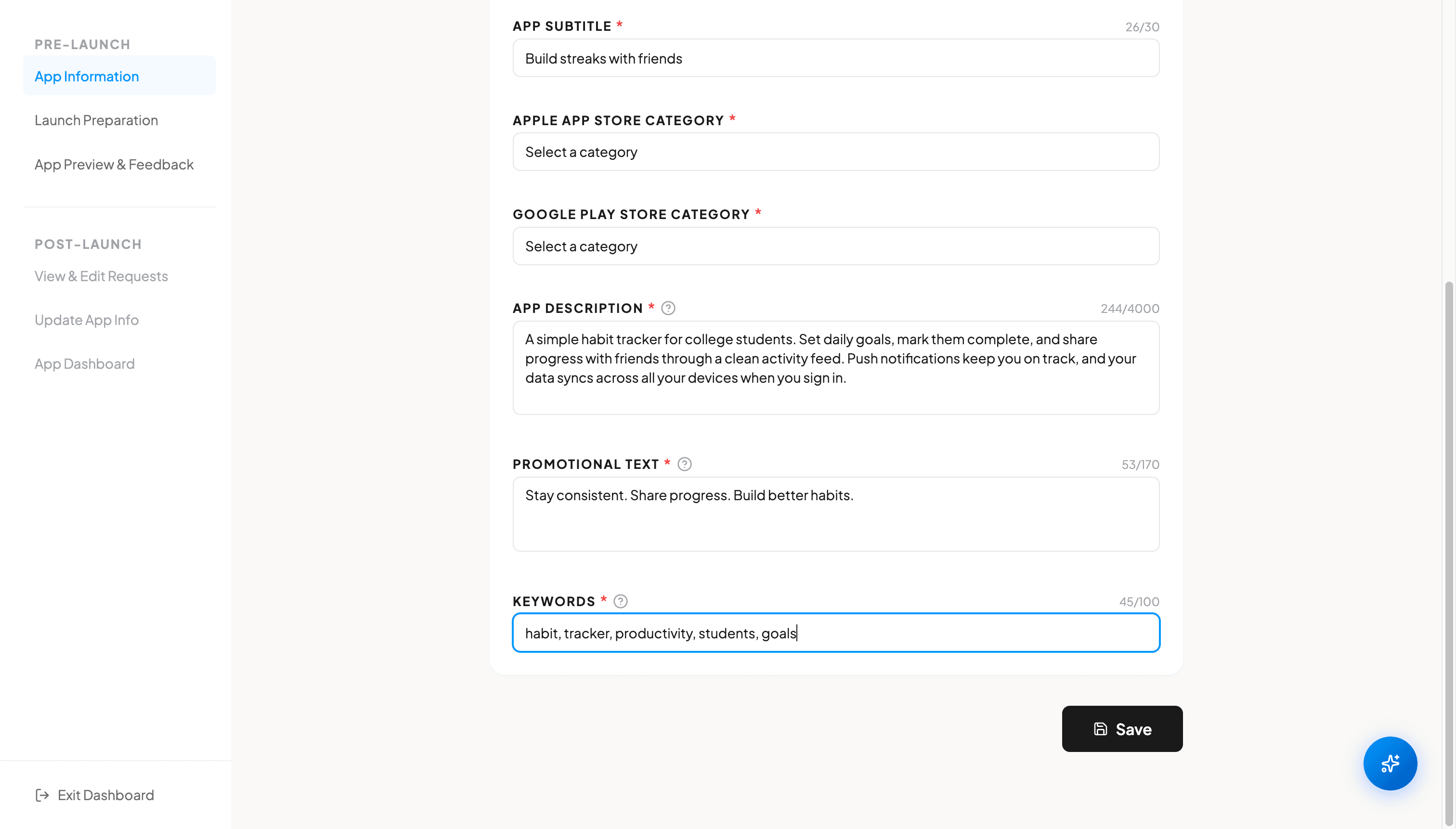 App Description & Metadata