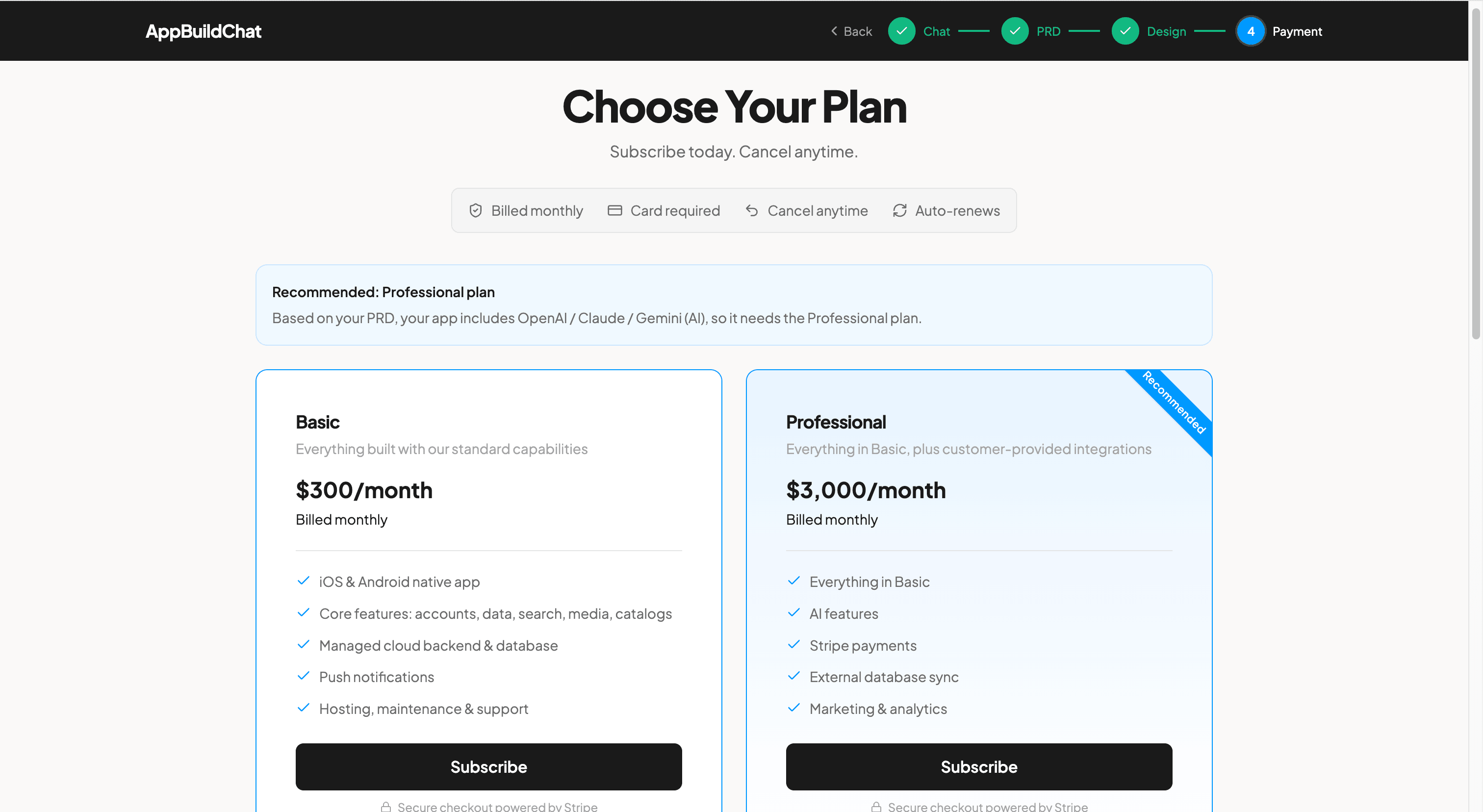 Your Recommended Plan