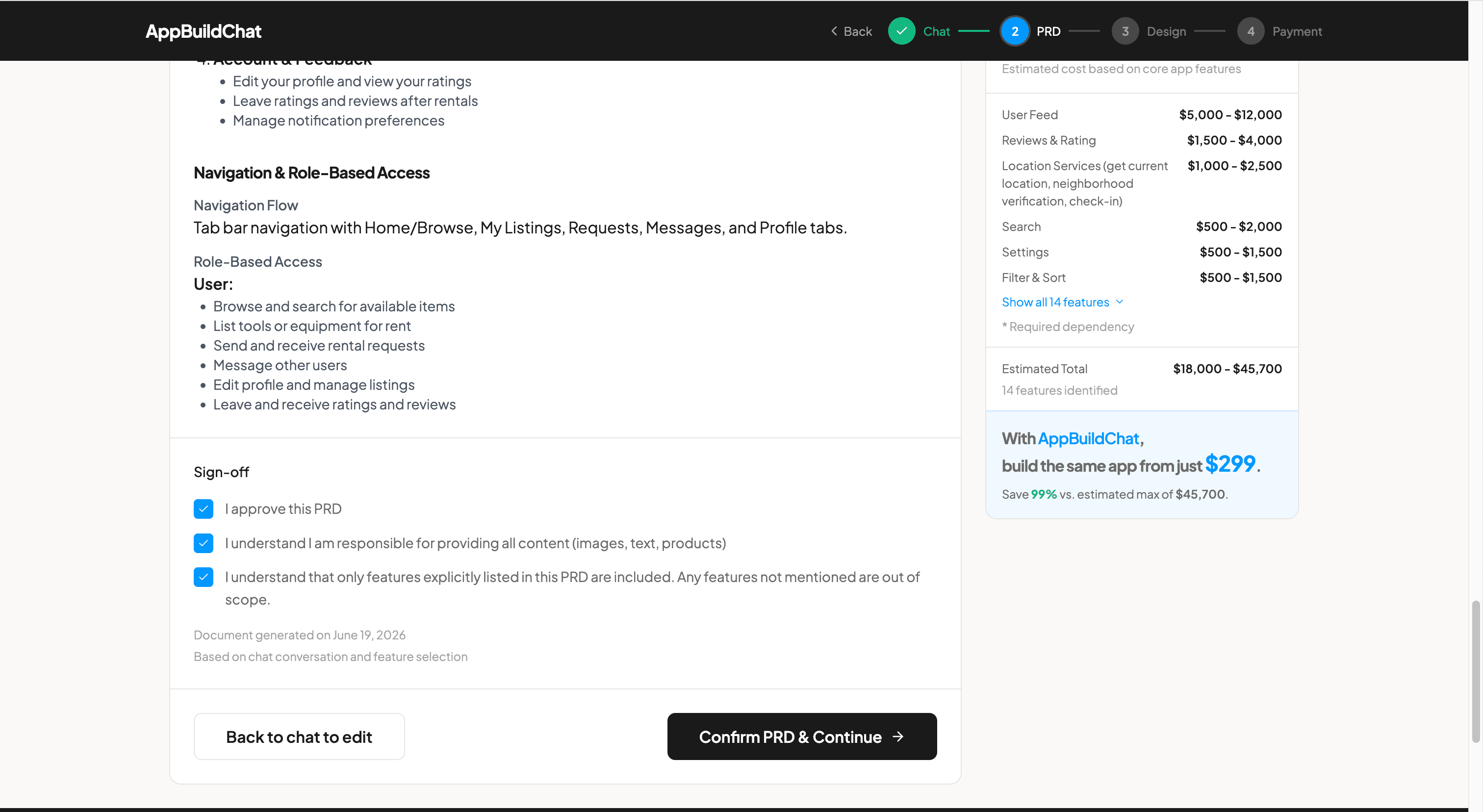 Sign-Off Checkboxes